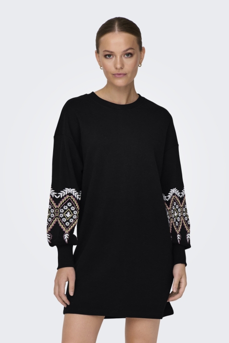 Only onlbrooke ls short dress flower swt